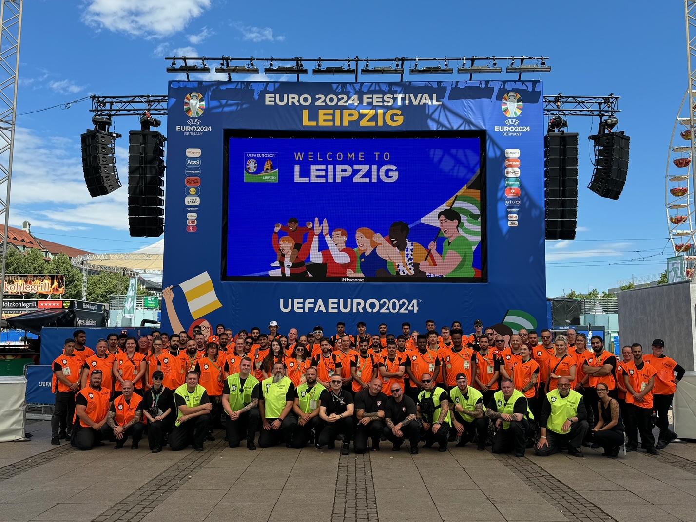 Steward-Team im Veranstaltungsdienst