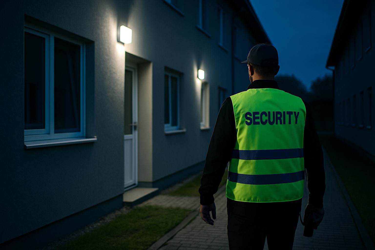 Sicherheitsrundgang an einer Unterkunft